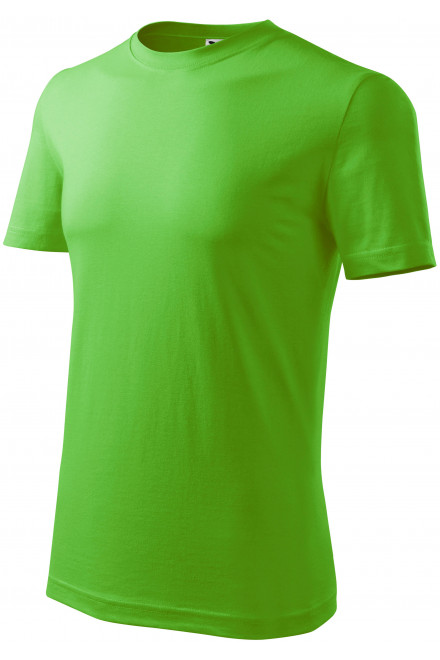 Мъжка класическа тениска, ябълково зелено, памучни тениски