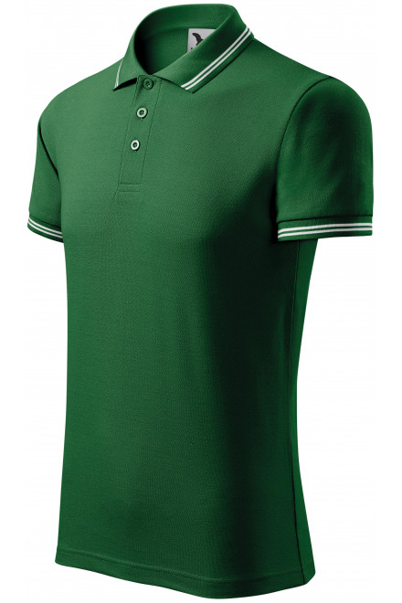 Мъжка контра контра риза, бутилка зелено, мъжки поло тениски