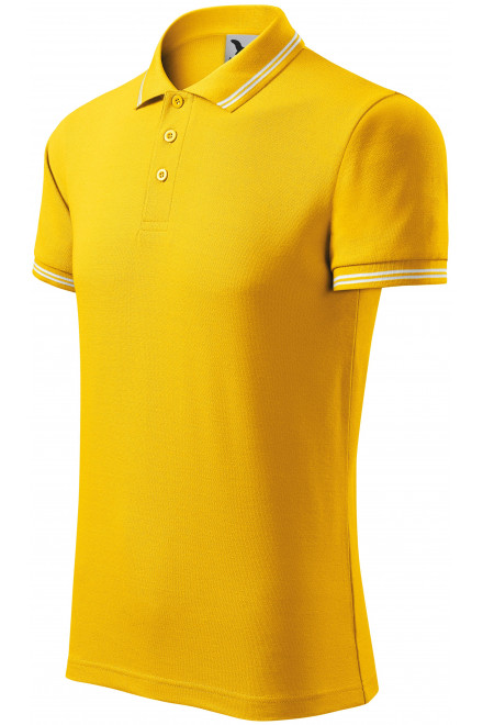 Мъжка контра контра риза, жълт, мъжки поло тениски
