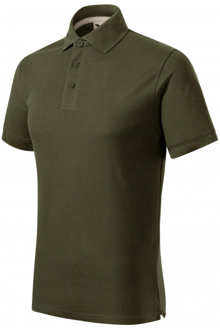 Мъжка поло тениска от органичен памук, военни, тениски без щампи