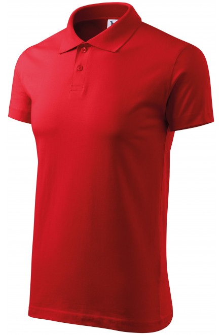 Мъжка проста риза поло, червен