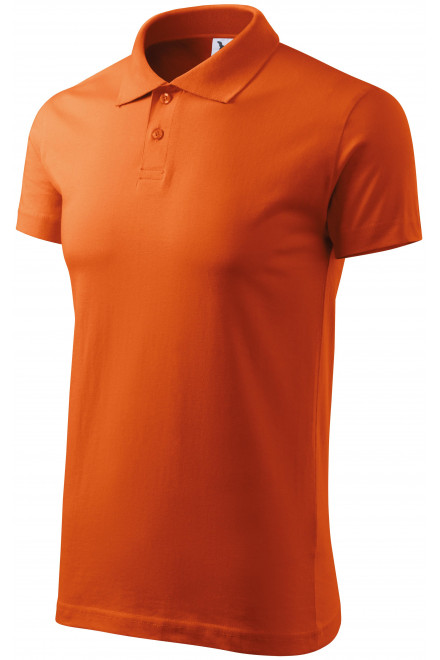 Мъжка проста риза поло, оранжево