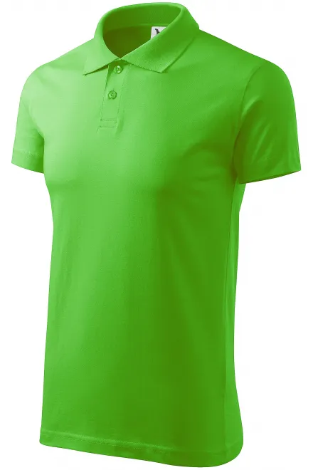 Мъжка проста риза поло, ябълково зелено