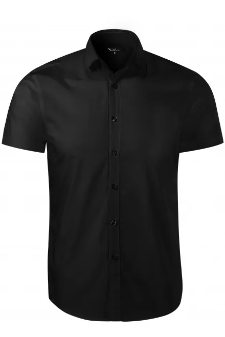 Мъжка риза - Slim fit - черен, M