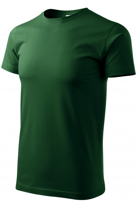 Мъжка семпла тениска, бутилка зелено, тениски с къс ръкав