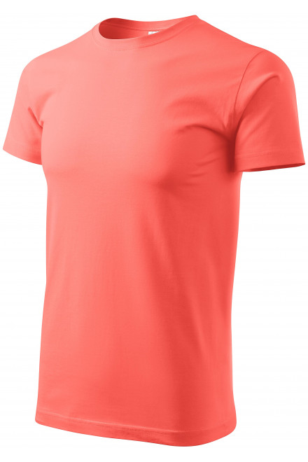 Мъжка семпла тениска, корал, оранжеви тениски
