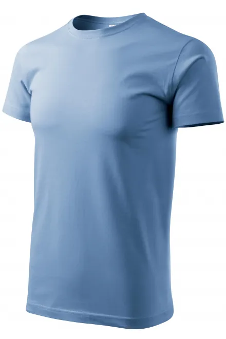 Мъжка семпла тениска, небесно синьо