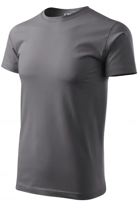Мъжка семпла тениска, стоманено сиво