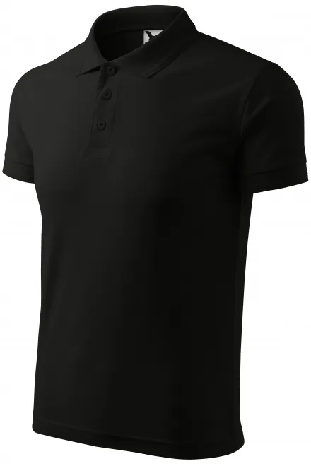Мъжка свободна риза поло, черен