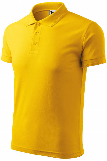 Мъжка свободна риза поло, жълт
