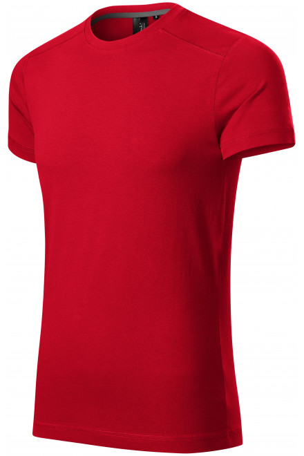Мъжка тениска декорирана, формула червено, памучни тениски