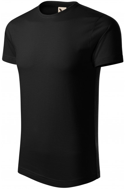 Мъжка тениска от органичен памук, черен
