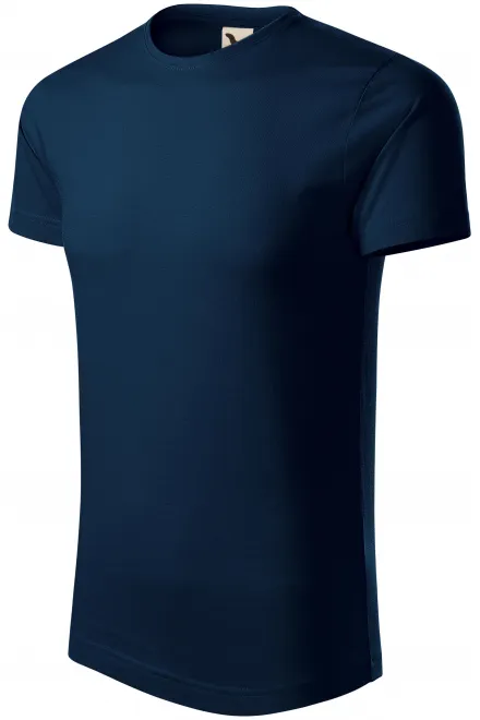 Мъжка тениска от органичен памук, тъмно синьо