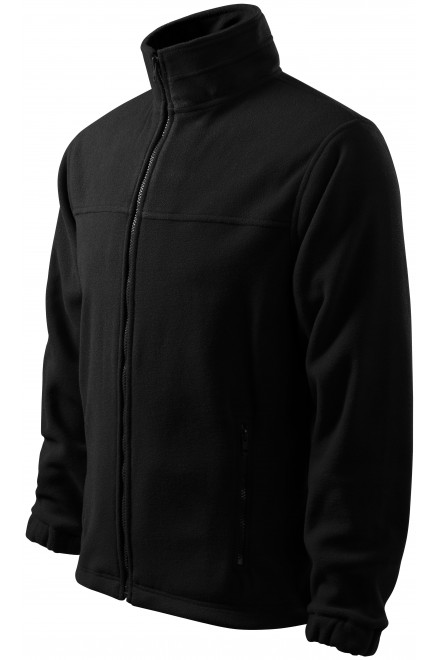 Мъжко яке от полар, черен, поларени жилетки и якета