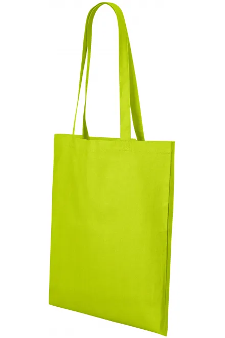 Памучна чанта за пазаруване, липово зелено