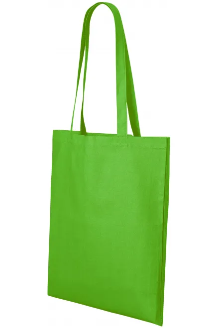 Памучна чанта за пазаруване, ябълково зелено