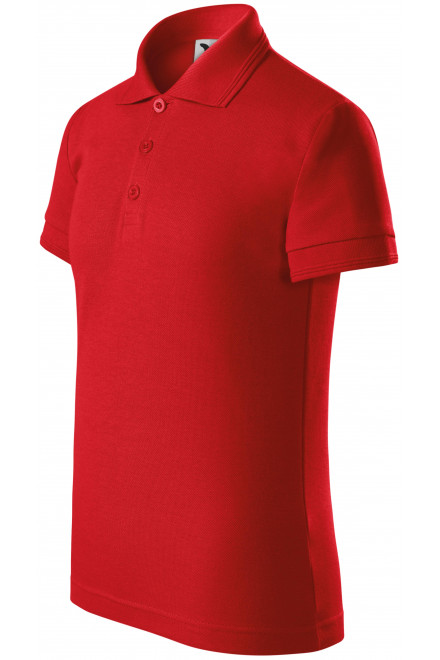 Поло риза за деца, червен, детски тениски