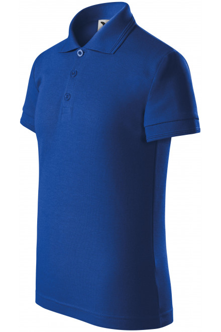 Поло риза за деца, кралско синьо, поло тениска