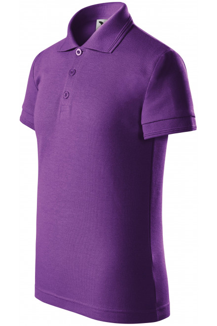 Поло риза за деца, лилаво, тениски с къс ръкав