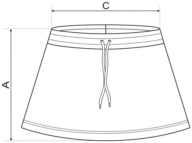 Дамска пола - таблица с размери