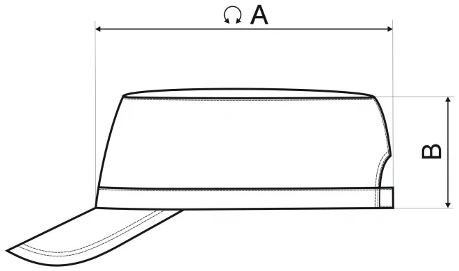 Модерна капачка - таблица с размери