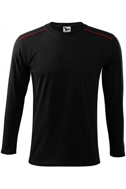 Тениска с дълъг ръкав - черен, M