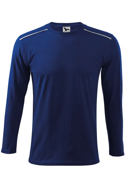 Тениска с дълъг ръкав - кралско синьо, M