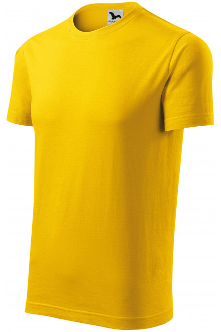 Тениска с къс ръкав, жълт, тениски без щампи