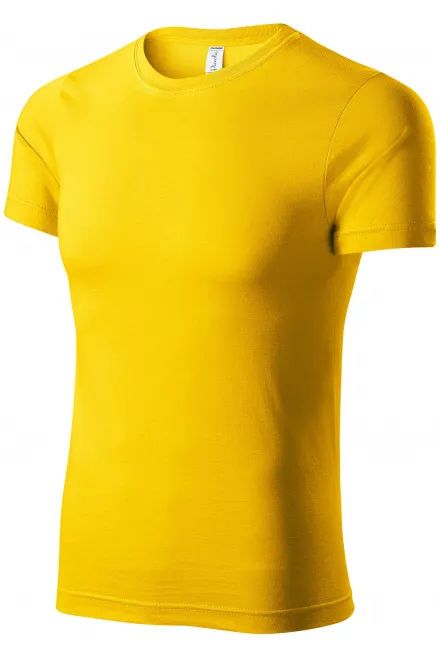 Тениска с по-голямо тегло, жълт