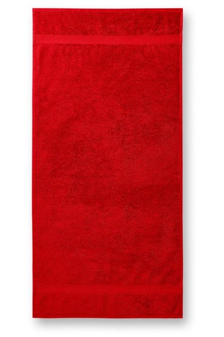Тежка памучна кърпа, 70х140 см, червен