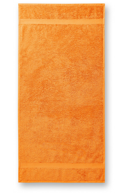 Тежка памучна кърпа, 70х140 см, мандарина
