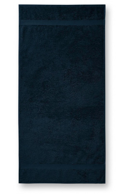 Тежка памучна кърпа, 70х140 см, тъмно синьо