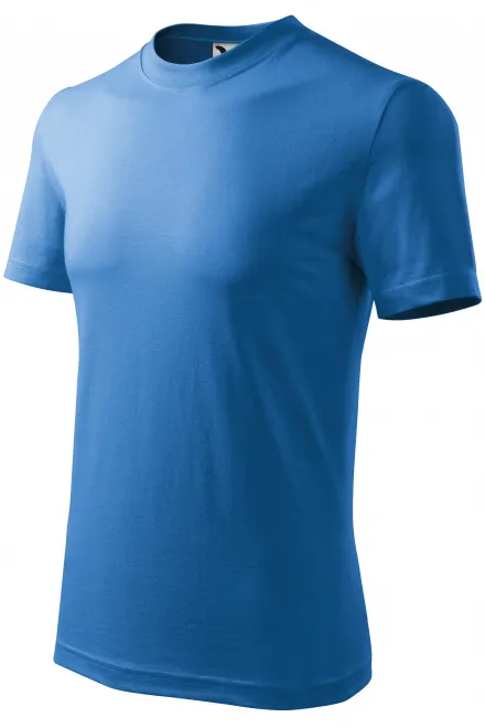 Тежка тениска, светло синьо