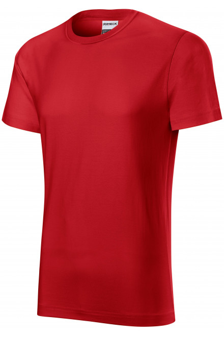 Трайна мъжка тениска по-тежка, червен, обикновени тениски