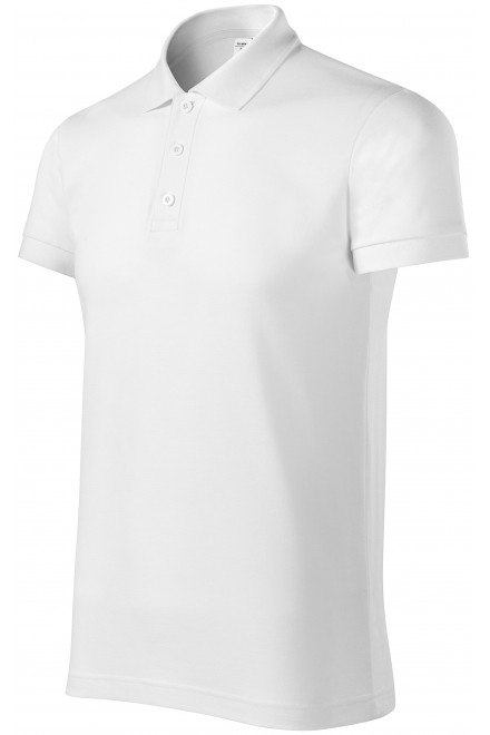 Удобна мъжка поло риза, Бял, мъжки поло тениски