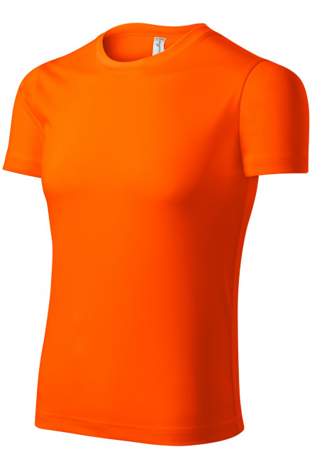 Унисекс спортна тениска, неонов портокал, оранжеви тениски
