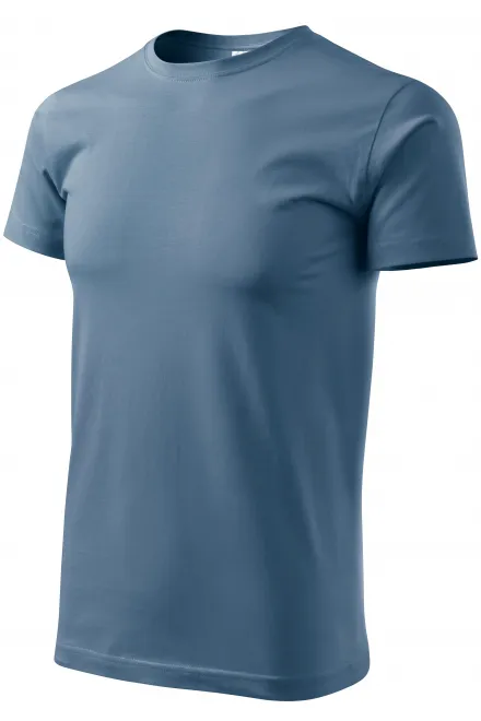 Унисекс тениска с по-голямо тегло, дънков плат