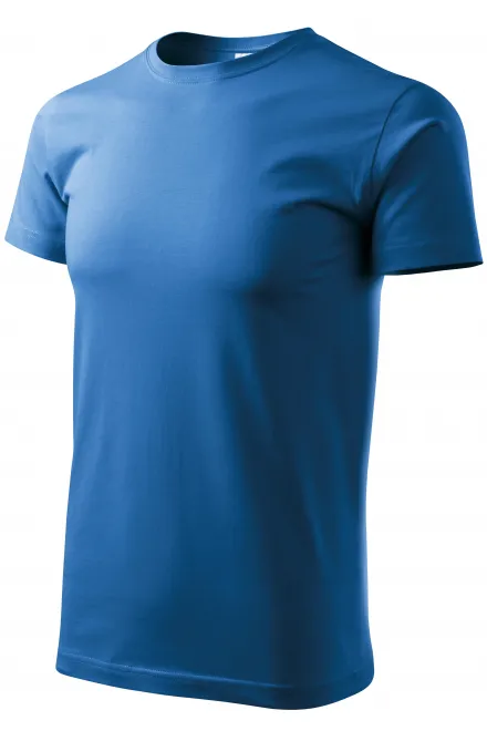 Унисекс тениска с по-голямо тегло, светло синьо