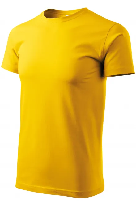 Унисекс тениска с по-голямо тегло, жълт