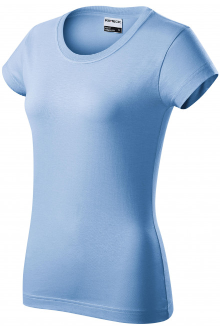 Устойчива дамска тениска, небесно синьо, обикновени тениски