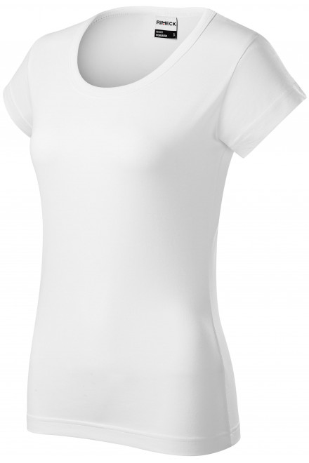 Устойчива дамска тениска в тежка категория, Бял