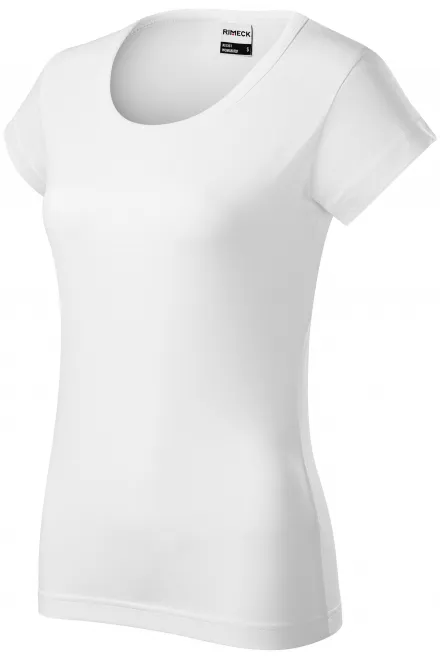 Устойчива дамска тениска в тежка категория, Бял