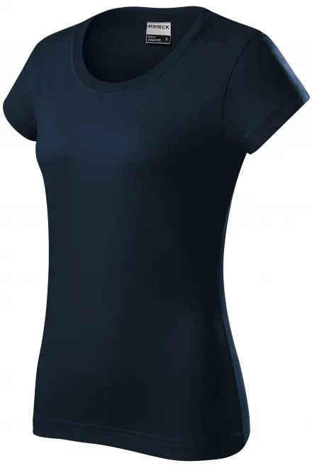 Устойчива дамска тениска в тежка категория, тъмно синьо